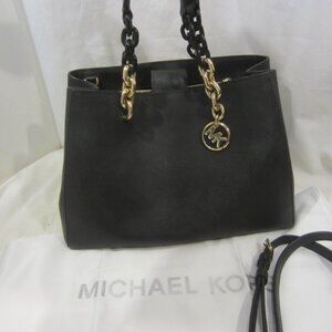 MICHAEL KORS black satchel purse